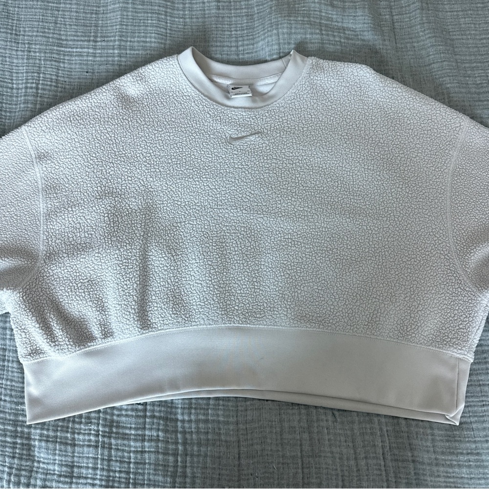 Nike Off-White Textured Pullover
